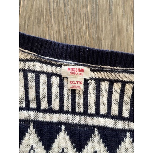 EUC Vintage Mossimo Fair Isle Cardigan Sweater (2000s) - Picture 3 of 4